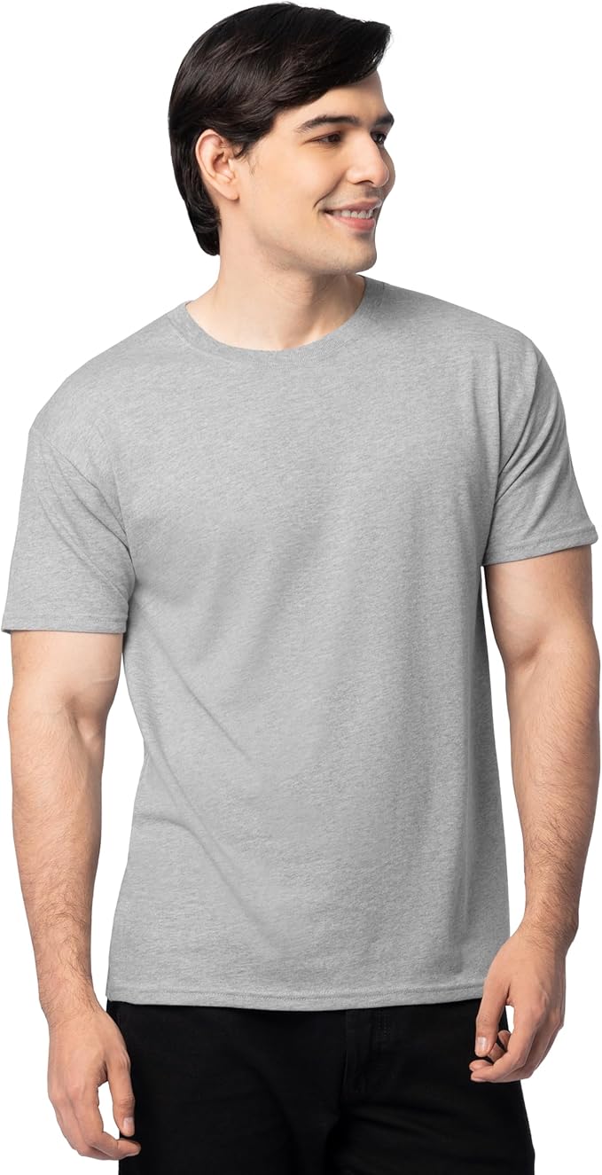 Fruit of the Loom Men's Eversoft Cotton Odor Control & Breathable Moisture Wicking T-Shirts