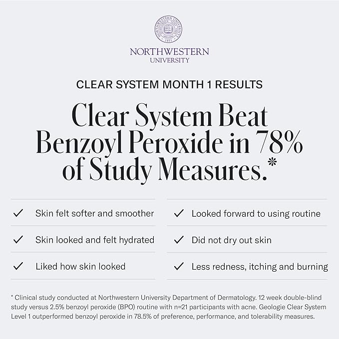 Geologie Acne Control Face Routine | 3-Piece Kit Includes Exfoliating Cleanser, Repairing PM Moisturizer, Oil Free AM Moisturizer | Daily Routine for Clear, Healthy Skin | Lasts 3 Months