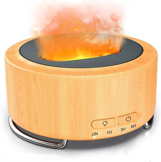 Essential Oil Diffuser for Home: 500ML Aroma Diffuser for Hotel Office Yoga Room - Humidifier with 9 Colors LED Night Light for Kids/Women Home Relaxation,Yellow