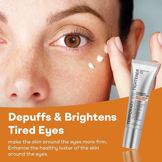 Instant Eye Lift Cream – Temporary Under-Eye Tightener, Firming Primer with Hyaluronic Acid & Vitamin E, Hydrating Formula for Smooth Finish, Lifts & Refreshes Tired Eyes (2 Pack)