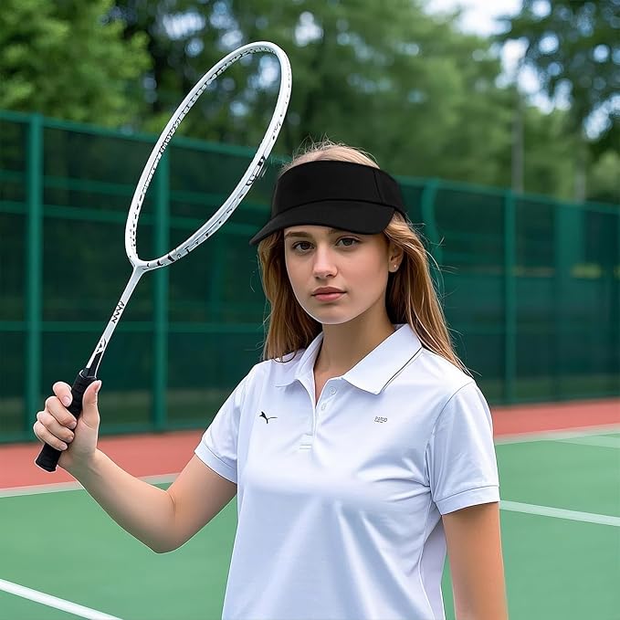 Topbuti Sports Sun Visor Hats for Women Men Adjustable Cotton Beach Baseball Tennis Golf Hat Caps UV Protection Visors