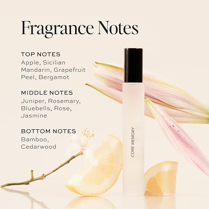 DIME Beauty Core Memory Travel Perfume Spray for Women - With Notes of Apple, Sicilian Mandarin, Frozen Grapefruit Peel & Bergamot