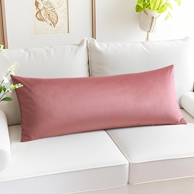 Artscope Luxury Velvet Lumbar Pillow Cover Super Soft Decorative Rectangle Throw Pillow Covers Case Cushion Covers for Sofa Couch Bedroom Car Decor 14x36 Inch Jam