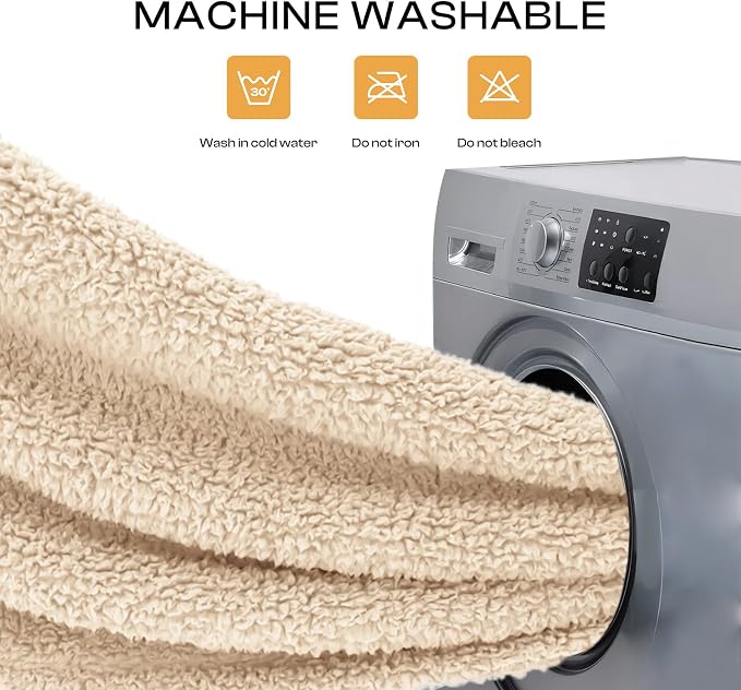 Luciphia Ultra Soft Sherpa Fleece Dog Puppy Cat Blanket for Small Pets | Calming Plush Throw for Crate, Couch, Car, Bed. Machine Washable. Puppy Essential, Cat Stuff,Beige,30"x20"