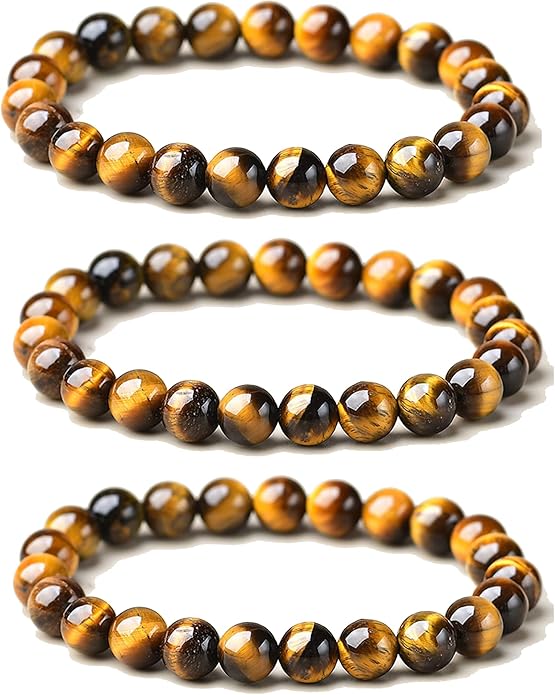 Tigers Eye Protection Handmade Bracelet Best Present For Men Women Attract Wealth Chakra Feng Shui Stretchy Beaded Bracelets Lucky Friendship Bracelet