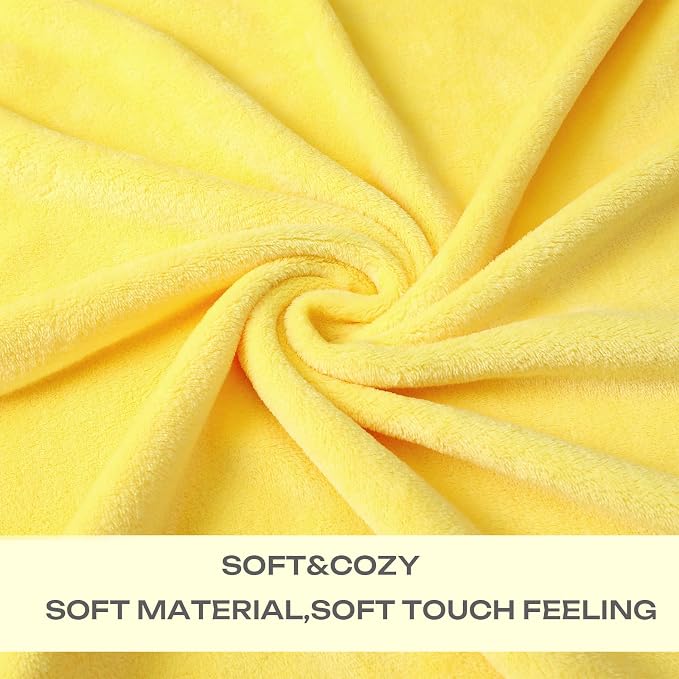 Yellow Fleece Plush Throw Blanket 90"x90"for Couch Sofa Fuzzy Cozy Flannel | Super Soft Lightweight Microfiber Blanket for Bed Chair bedroom Home Decor All Season,Birthday Gifts for Women Mom Adult