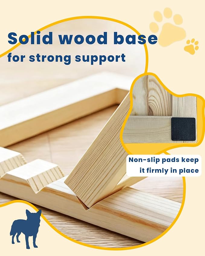 Adjustable Dog Nail Scratch Board with Treat Drawer
