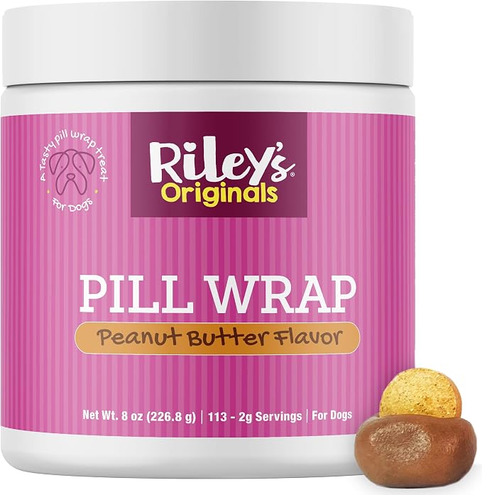 Riley's Pill Wrap for Dogs - Peanut Butter Pill Paste for Dogs - 8oz