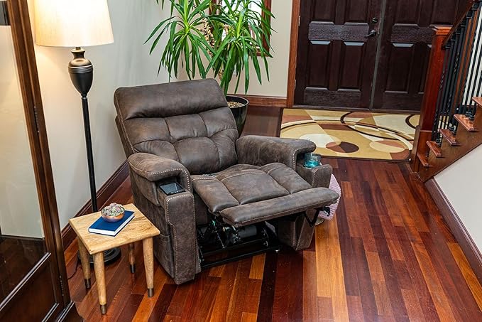 VivaLift! Radiance Power Recliner Lift Chair by PrideMobility, with 3 Heat Pads Heat System (Canyon Ocean, Petite Wide with Curbside Delivery)