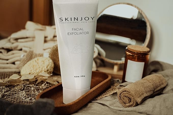 Face Exfoliator, Face Scrub with Jojoba and Beeswax Beads, Facial Skin Care Products, Blackhead Remover, Exfoliate for Face - 6.2 Oz / 175 g