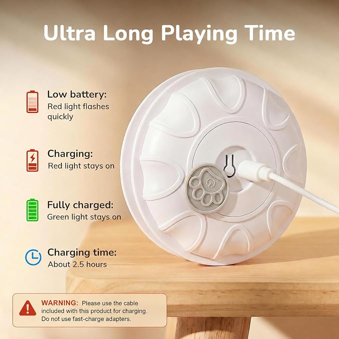 Cat Toy, Interactive Cat Toy, Cat Toys Interactive, Rechargeable Hide and Seek Automatic Kitten Toy with 2 Replaceable Wands, 3 Modes, 10-Min Auto-Sleep & Realistic Mouse Sounds for Indoor