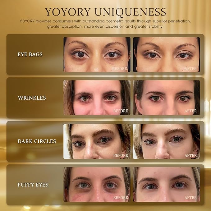 Under Eye Patches Masks - 24K Gold Eye Patch for Dark Circles & Puffy Eyesg,Fine Lines,Eye Bags, Wrinkle,Collagen Infused with Hyaluronic Acid, Hydration for Women and Men, (60 Pcs) Gold