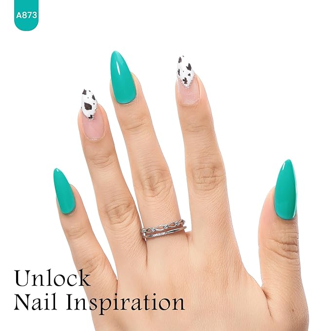 MAYCHAO 15ML Turquoise Teal Gel Nail Polish 1Pc Deep Oceanside Green Gel Polish Soak Off UV LED Nail Polish Nail Art Starter Manicure Salon DIY at Home, 0.5 OZ