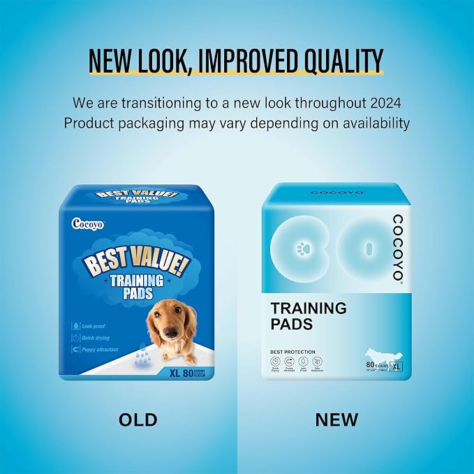 COCOYO Best Value Training Pads, 28" x 34", 80 Count Value Pack