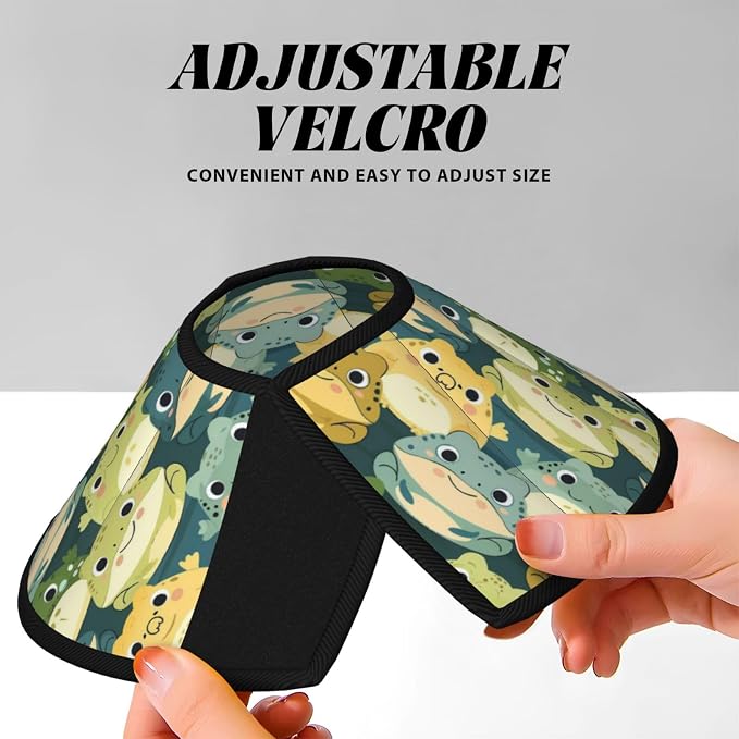 Cute Cartoon Smart Frog for Adjustable Cat Cone Collar