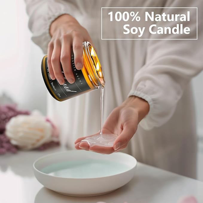 MOASITN Citrus Large Heavenly Scented Candles for Home|19oz 100h Long Lasting Clean Burn|Natural Soy Aromatherapy Candle|2 Wick Jar Candle for Women,Men as Relaxing,Birthday,Housewarming Gifts