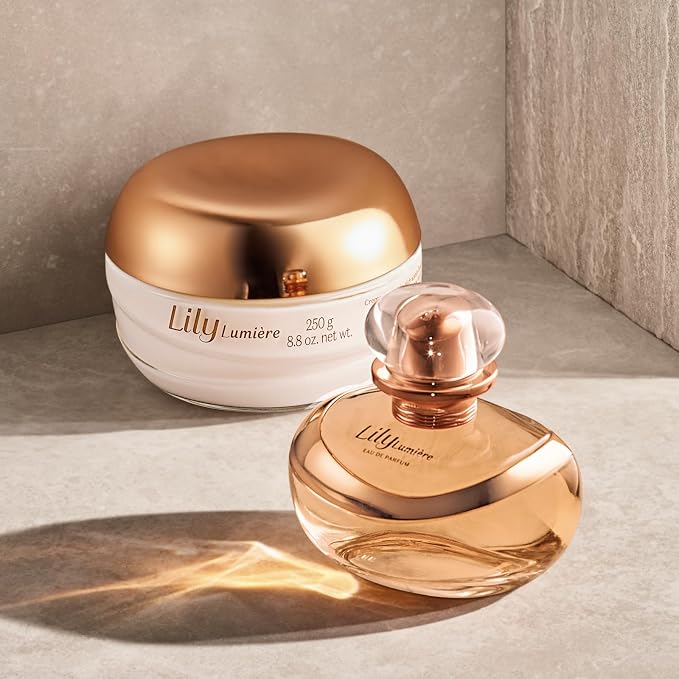 O Boticário Lily Lumiere Eau de Parfum - Long Lasting Perfume for Women - 2.5 oz / 75 ml, Premium Brazilian Floral Fragrance with Orange Blossom & Lily, Radiant Signature Scent, Women's Perfume Gift