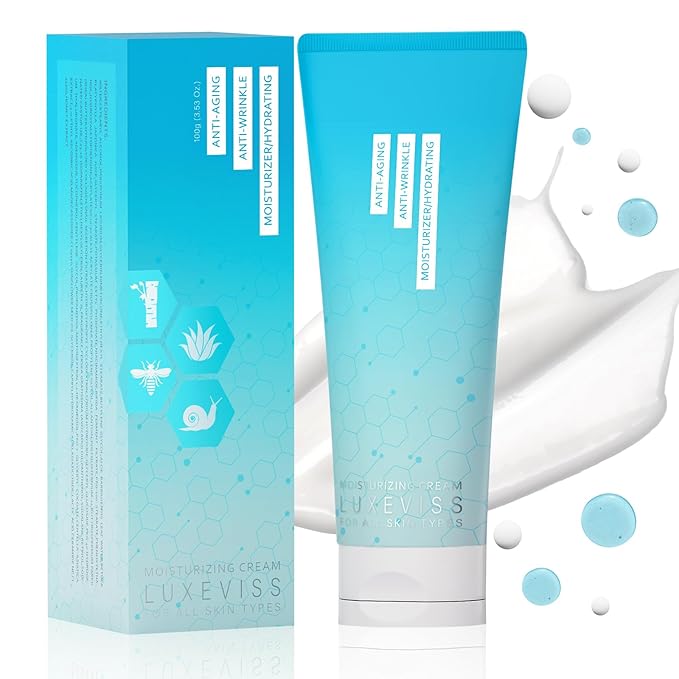 Advanced Crepey Skin Repair Cream – Anti-Wrinkle & Sagging Firming Moisturizer for Face, Neck, Chest, Arms & Body, Deep Hydration for Smoother, Firmer-Looking Skin, 3.35 Oz