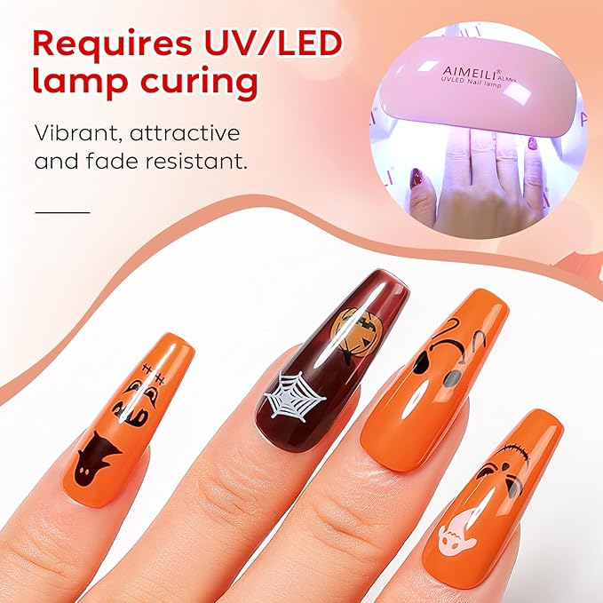 AIMEILI Gel Nail Polish Set 12pcs, Hema Free, Cruelty Free, Vegan, Soak Off U V LED Nail Art Manicure Salon DIY at Home for Women - Kit 45