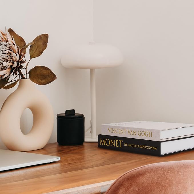 Book Shaped Storage Box Set of 2, Linen Black | Faux book organizer for bookshelf coffee table, eco-friendly odor-free lightweight, sturdy cardboard