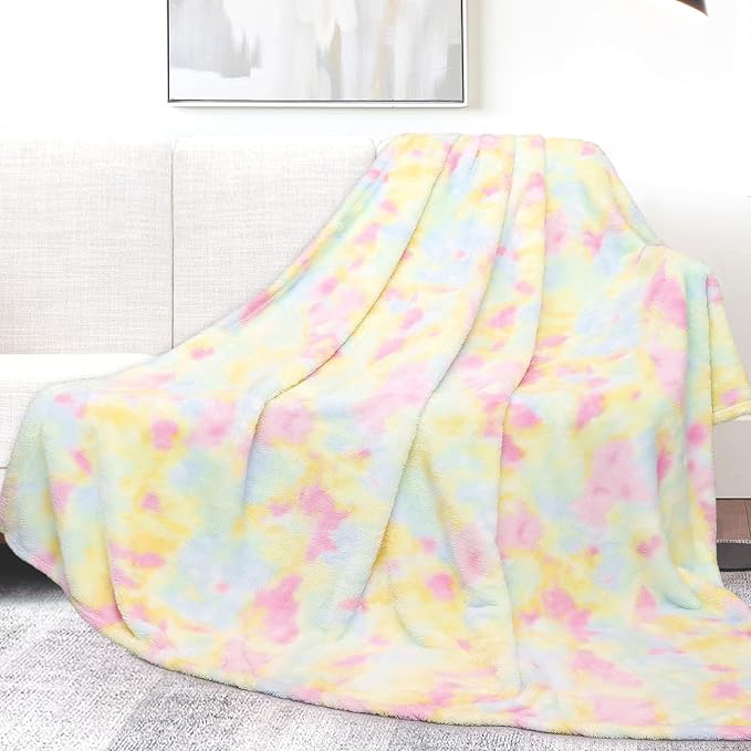 MUGD Soft Blankets Fuzzy Twin Bed Fleece Blanket Kids Warm Throw Blanket for Bed
