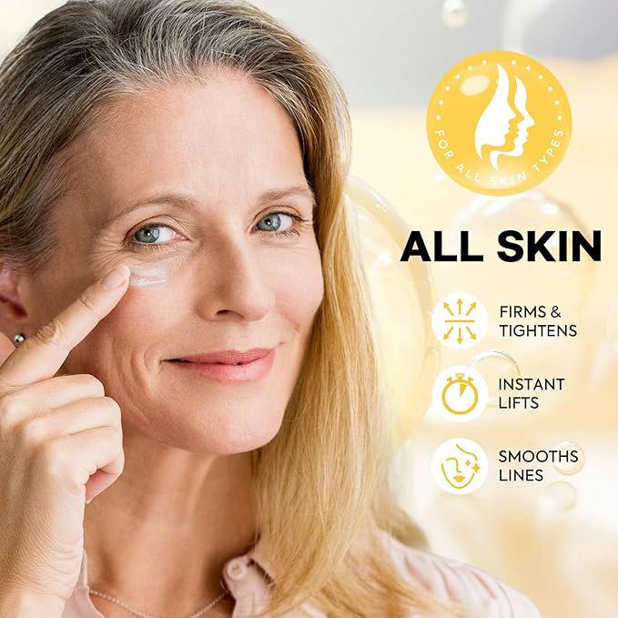 2-Pack Instant Eye Tightener Cream: Temporary Under Eye Depuffing Treatment for Bags