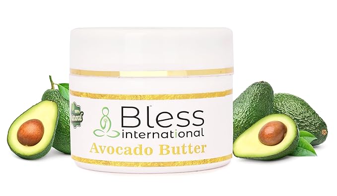 Organic Raw Avocado Butter 100% Pure,Natural & Unrefined| Skin Moisturizer For Face, Body & Hair| 4 OZ/115 GM Ivory / White Grade A | DIY Creams, Balms, Lotions, Soaps| Softens Dry & Tough Skin