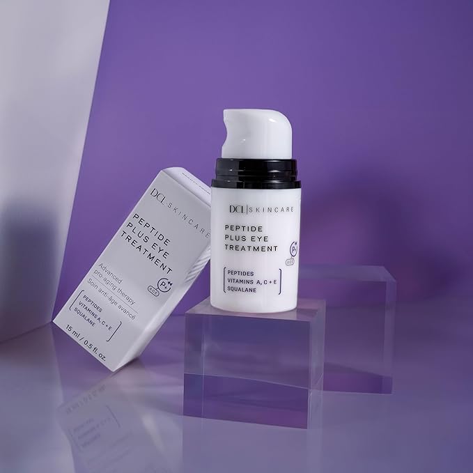 DCL Skincare Peptide Plus Eye Treatment for Wrinkles & Puffiness, 0.5 Fl oz