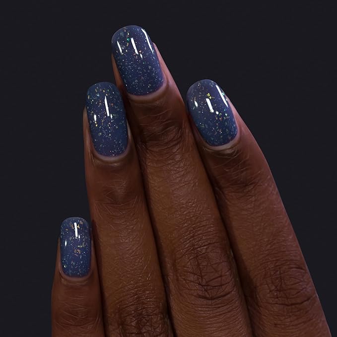 ILNP Starlight - Stormy Indigo Flakie Shimmer Nail Polish