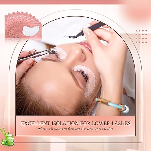 60 Pairs Under Eye Gel Pads Natural Eyelash Extension Gel Pads Patches Kit for Eyelash Extension Supplies Bulk Beauty Tools, Fit Most Eye Shape