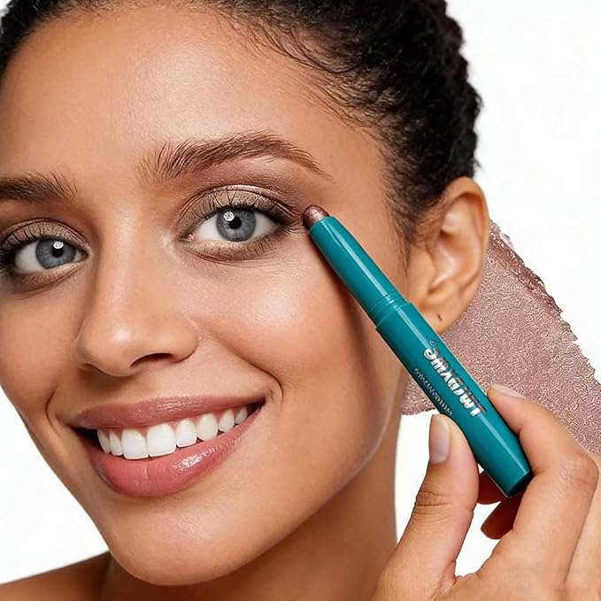 Eyeshadow Stick Eye Shadow Brightener Stick Eyeliner Pencil Cream Shimmer Glitter Smooth Eyeshadow Stick Pencil Nude Korea Primer Highlighter Natural Waterproof Long Lasting Mauve Taupe Shimmer # 04