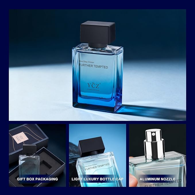 Ycz Men's Blue Wood Shadow Perfume for Men, 1.7 oz. Long Lasting Eau De Parfum Cologne For Men, Daily Use Men's Casual Cologne, A Signature Scent Great Holiday Gift A Gift for Any Occasion