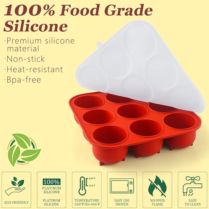 9-Cavity Silicone Frozen Dog Treat Mold with Lid for Woof Pupsicle & Power Chewer Pupsicle XL 75 lbs and Up, Reusable Frozen Dog Treat Tray Mold for Pupsicle Toy