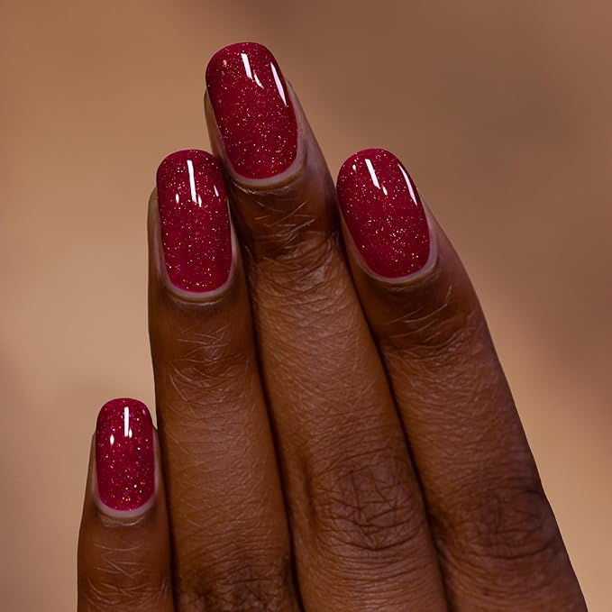 ILNP Merlot - Merlot Red Holographic Jelly Nail Polish