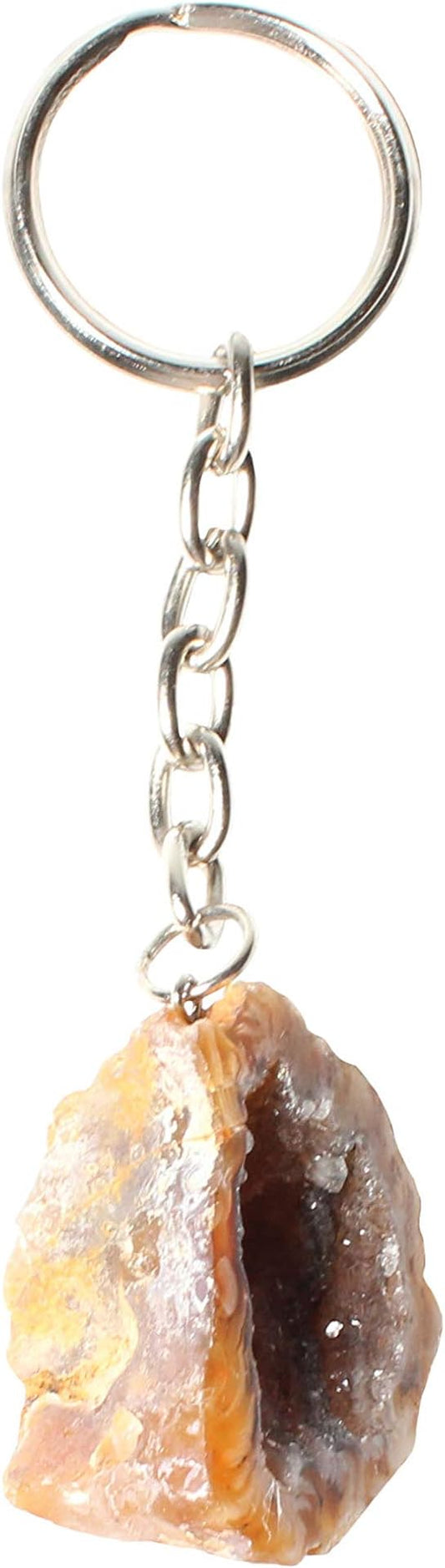 Keychain Natural Raw Stone - Crystal Healing Keychains - Healing Crystals - Reiki Chakra Healing