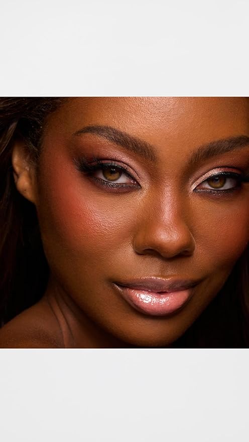 Your perfect lip-and-cheek pairing: Pinch My Cheeks Cream Blush in Angel + Forget The Filler Lip Plumping Gloss in Blushed Sand