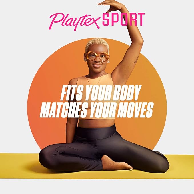 Playtex Sport Tampons with Flex-Fit Technology, Regular and Super Multi-Pack, Unscented - 36 Count