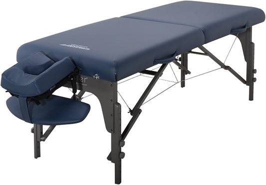Master Massage 31" Montclair Pro Portable Massage Table Package, Memory Foam Cushioning, Reiki Panels, Shiatsu Cable Release- Tattoo Table, Spa Bed, Facial Bed