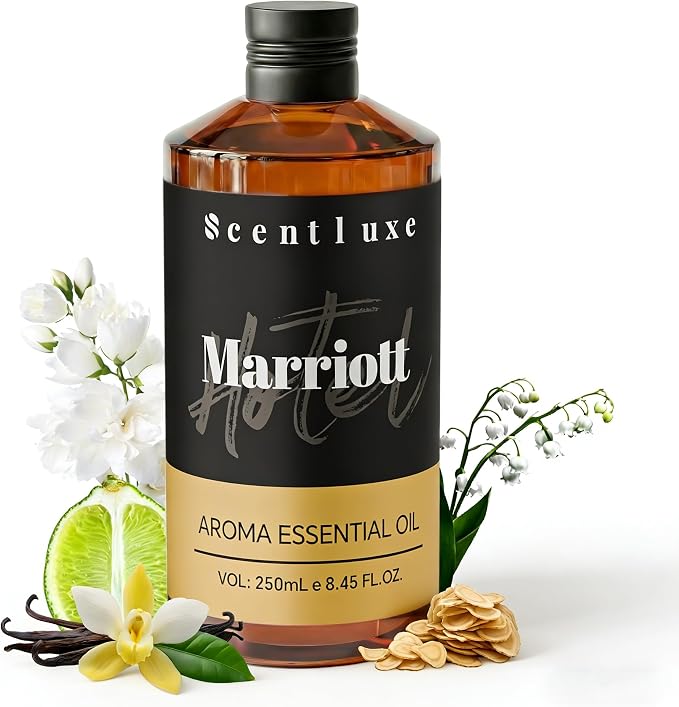 Essential Oils Inspired Marriott Beach Villa Diffuser Oil - Bitter Orange, Jasmine & Lily of The Valley Blend for Home Cleaning Aromatherapy Premium 250mL Hotel Fragrance Oil