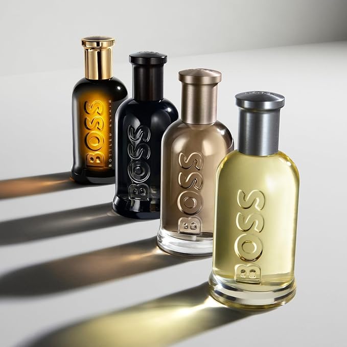 Hugo Boss Bottled Parfum – Woody Ambery Men's Cologne – With Notes of Leather, Orris & Wood – Luxury Perfumes for Men – Long Lasting Fragrance