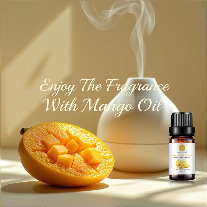 2-Pack Mango Essential Oil, 100% Pure Organic Natural Aromatherapy Mango Oil for Diffuser, Massage, Yoga, Meditation