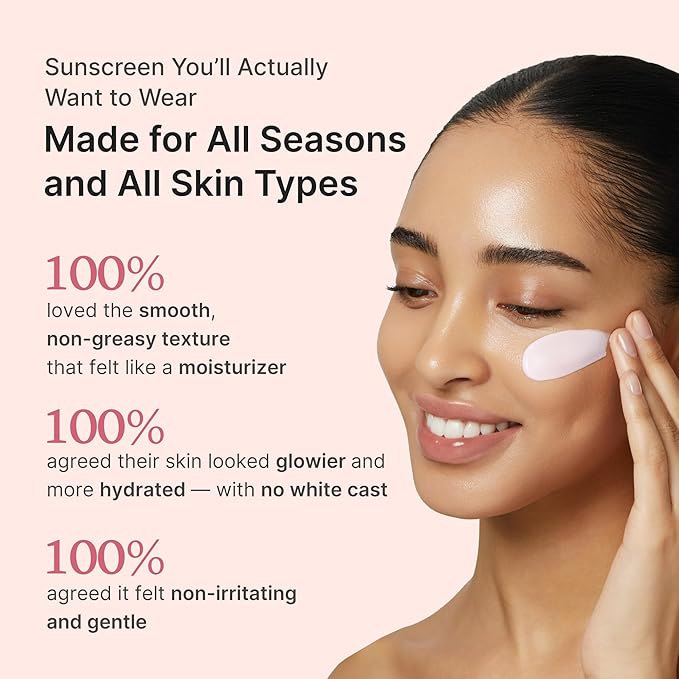 medicube No Cast Just Glow Collagen Sunscreen | SPF 50 Broad Spectrum Face Sunscreen | Lightweight, Non-Sticky, Hydrating Formula | Peptide, Cica for Soothing & Glow | Stocking Stuffers for Women
