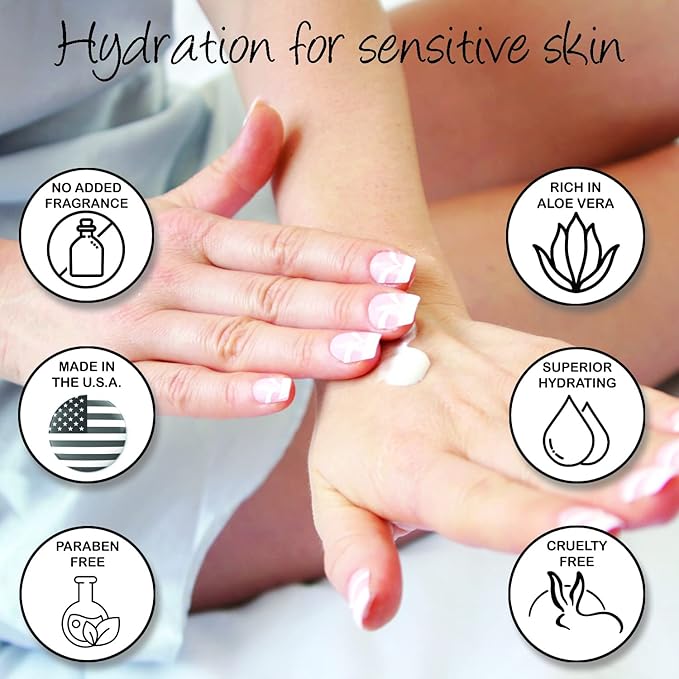 Deluvia Moisturizing Body Lotion & Face Lotion, 8oz with Organic Aloe Vera, Shea Butter, Organic Jojoba Oil, Vitamin E & B5. Daily Skin Moisturizing Lotion For Dry Skin, Great For All Skin Types.