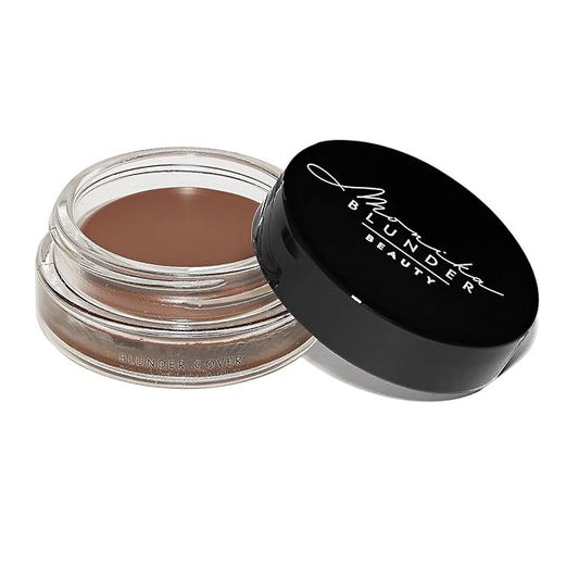 Monika Blunder Beauty - Blunder Cover Foundation Concealer - Shade 9 - Neun - Deep/Dark Warm Neutral Undertones - Clean Beauty, All-In-One, Cruelty-Free, Vegan - 0.62 oz