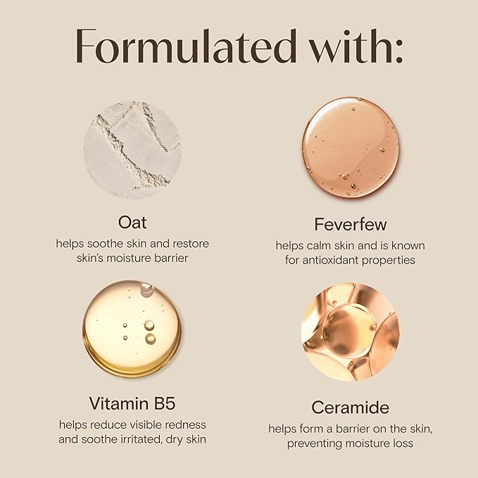 Aveeno Calm + Restore Facial Moisturizer Face Cream for Redness Relief, Non-Comedogenic, Ceramide & Vitamin B5, Hydrating for Dry, Sensitive Skin, Hypoallergenic, Fragrance-Free, 1.7 oz