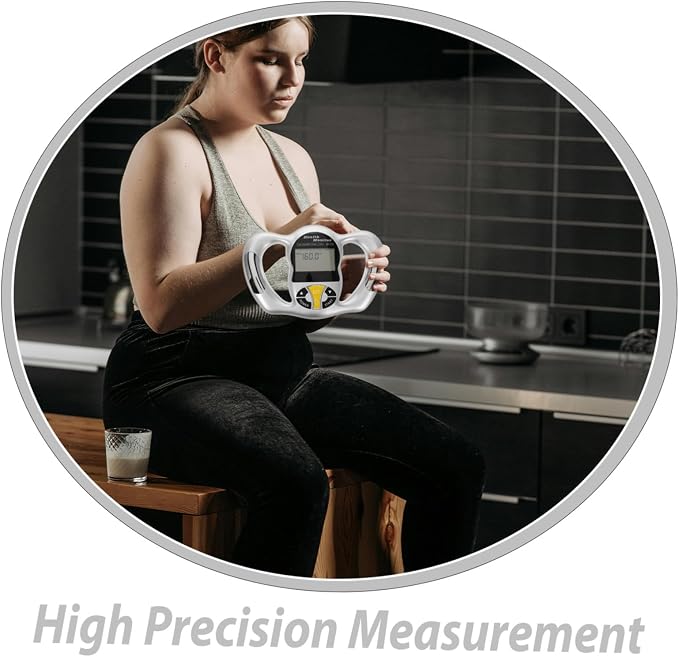 Handheld Fat Measurement Tool Digital BMI Portable Monitor for Precise Analysis with Multifunctional Health Reports