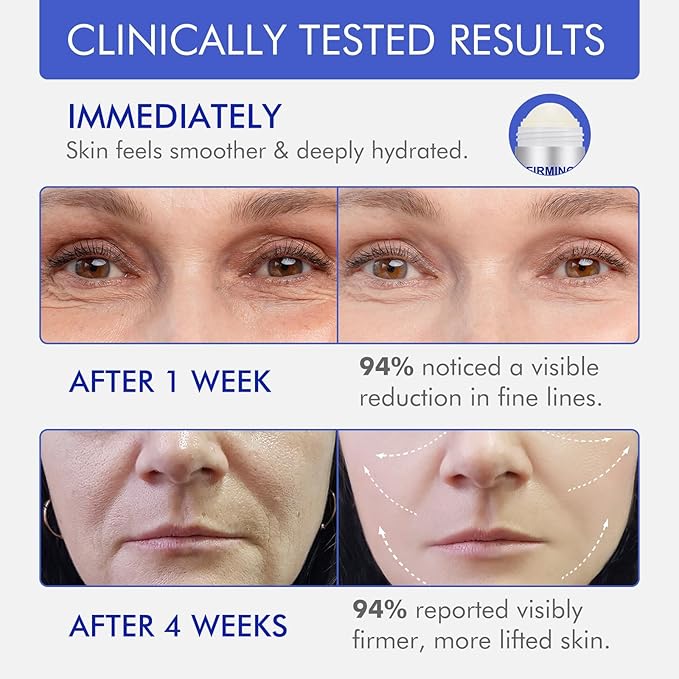 Advanced-Retinol Firming Serum Stick, 3-in-1 Face Firming Stick for Women, Smooth,Tighten and Firm Face,Neck & Jawline, Reduces Wrinkles, Hydrates & Nourishes Skin (1.0 OZ)