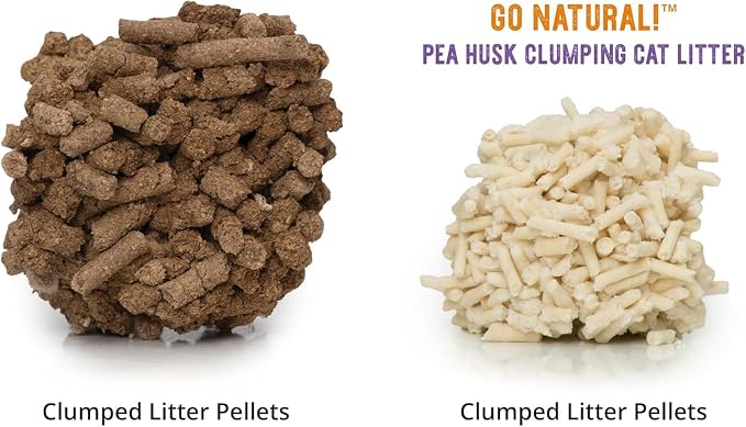 Catit Go Natural Pea Husk Clumping Cat Litter, 12.3 lb, Lavender Scented | Lightweight, Dust Free, Easy Cleaning & Scooping, Flushable Kitty Litter with Odor Control & Subtle Fragrance