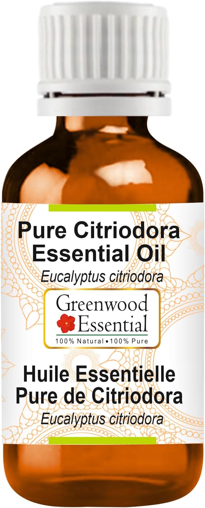 Greenwood Essential Citriodora Essential Oil (Eucalyptus citriodora) Pure | Non-Sticky | Non-Greasy | Lightweight | Men & Women | All Skin Types | Steam Distilled 30ml (1 oz)