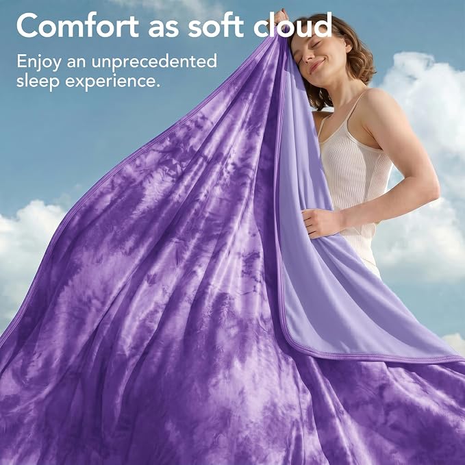 Cooling Blanket 90''x90'' for Hot Sleepers, Arc-Chill Q-Max>0.35 Double Sided Cold Blankets for Night Sweats, Cool Soft Lightweight Summer Blanket for Sofa Bed Couch, Gifts for Women Queen